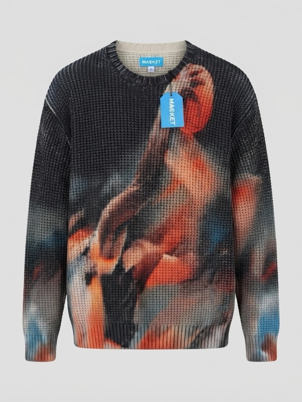 Market Studios Drive Sweater Men’s Large Graphic Woman Cotton Knit NWT